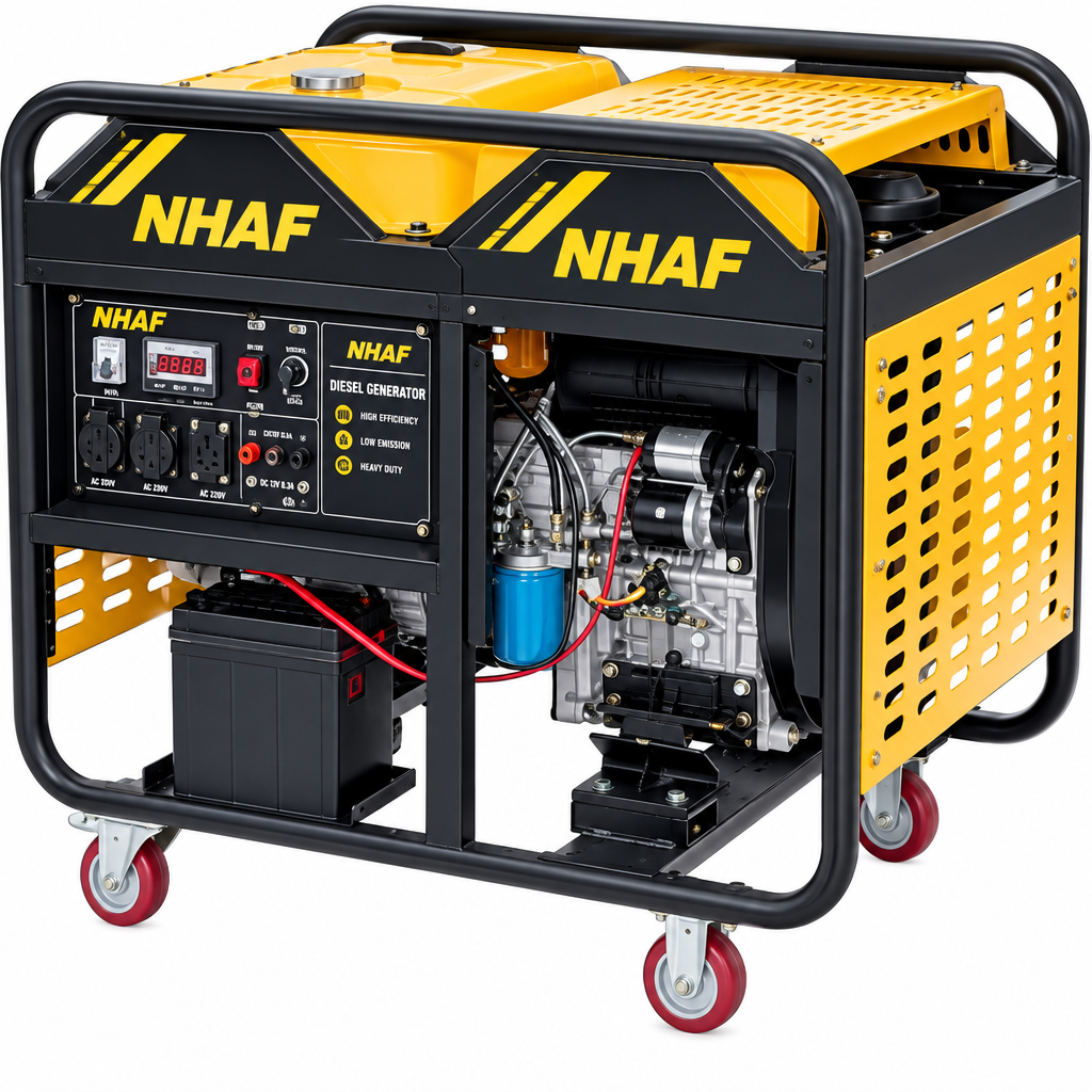 NHAF Open-Frame Diesel Generators (3 KW – 15 KW)